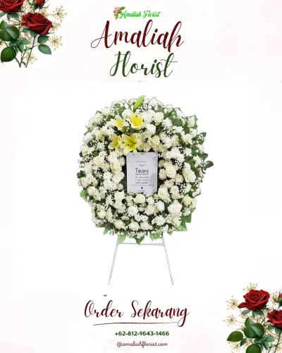 Krans Bunga Duka Cita di Keputih